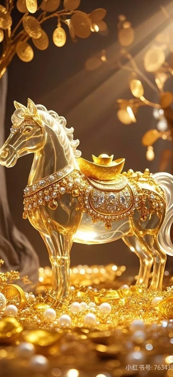 Hình nền điện thoại với hình ảnh ngựa phi nước đại trên nền trời hoàng hôn rực rỡ