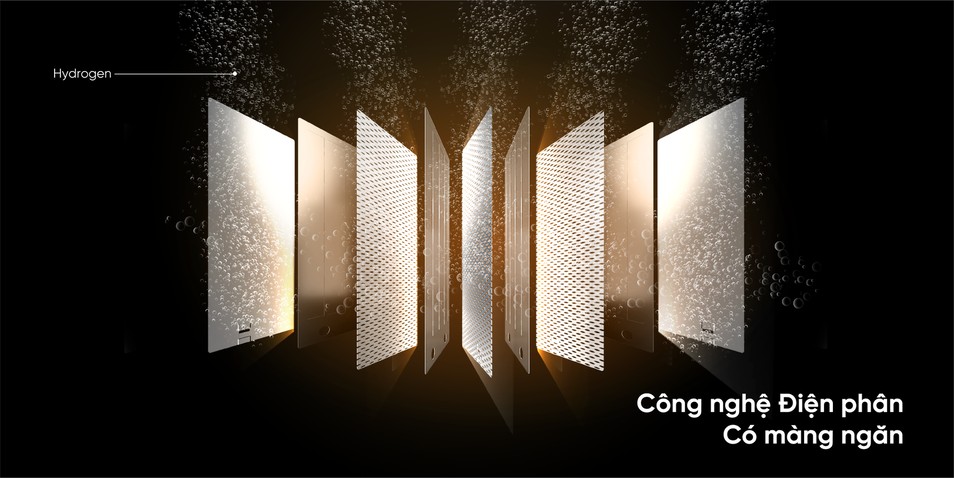 bộ điện phân có màng ngăn
