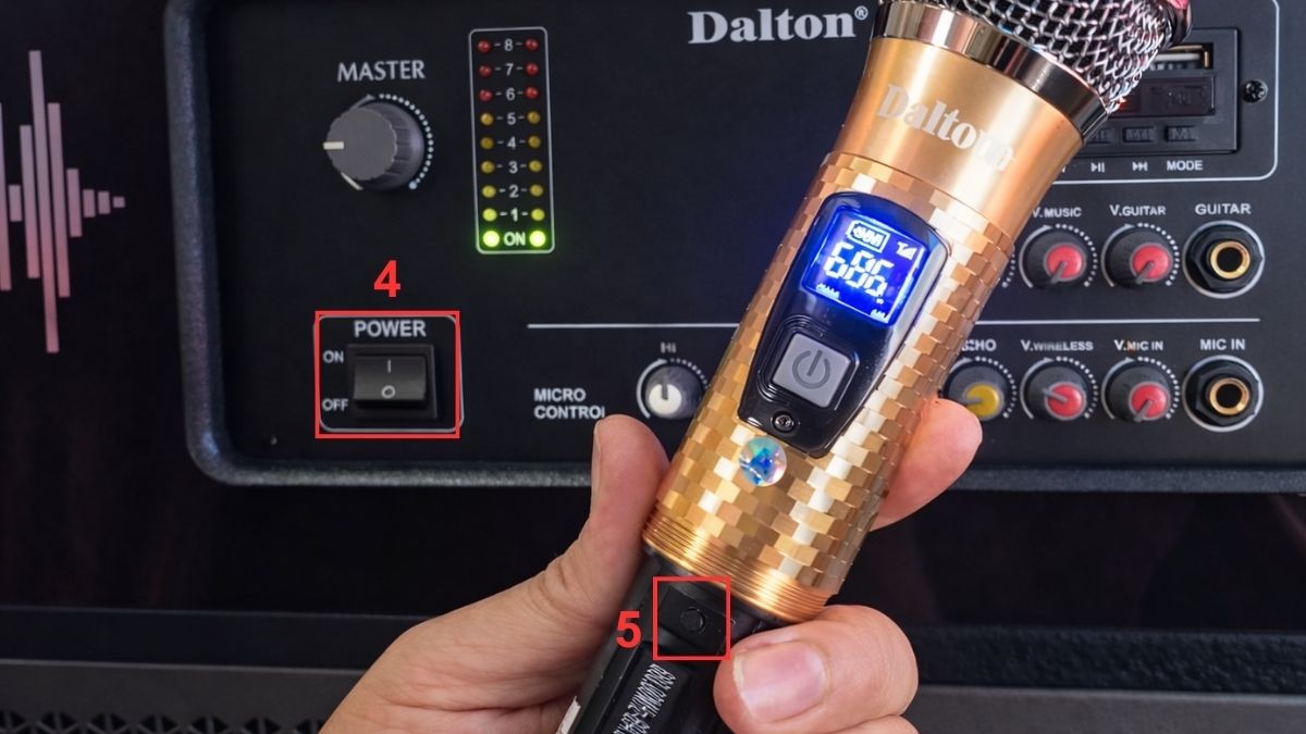 Đồng bộ tần số micro UHF với loa kéo