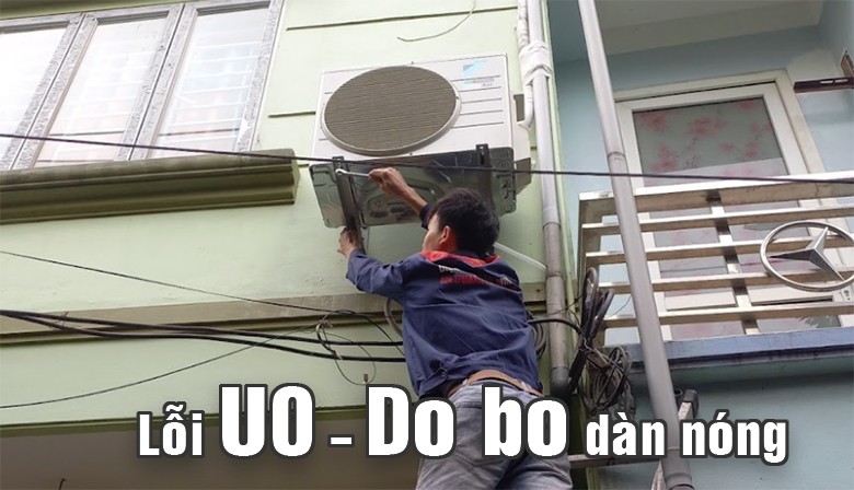 Lỗi U0 điều hòa Daikin do bo dàn nóng gặp sự cố
