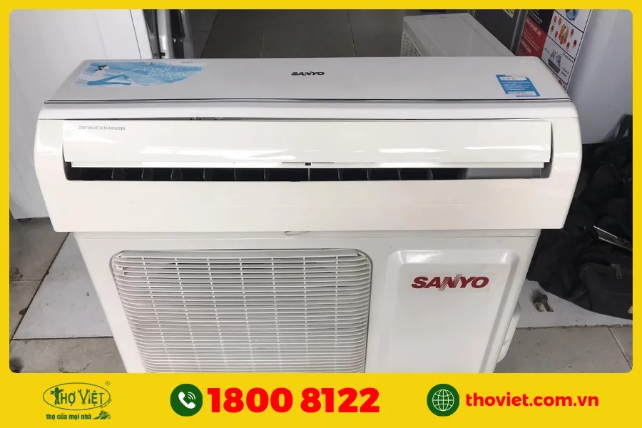 Hãy ngắt nguồn điện và cẩn trọng khi tự kiểm tra máy lạnh Sanyo