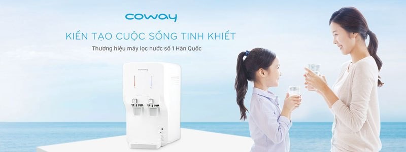Máy lọc nước Coway với thiết kế hiện đại và khả năng lọc đa năng