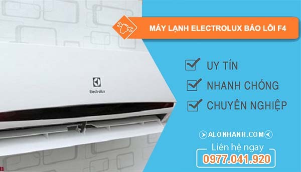 Kỹ thuật viên chuyên nghiệp thực hiện sửa chữa máy lạnh Electrolux bị lỗi F4