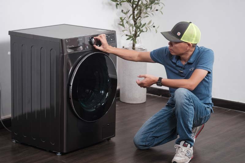 Cách mở khóa máy giặt LG cửa ngang