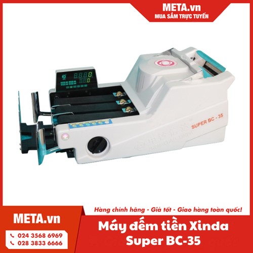 Máy đếm tiền Xinda Super BC-35 với tốc độ đếm cao và khả năng nhận biết tiền giả