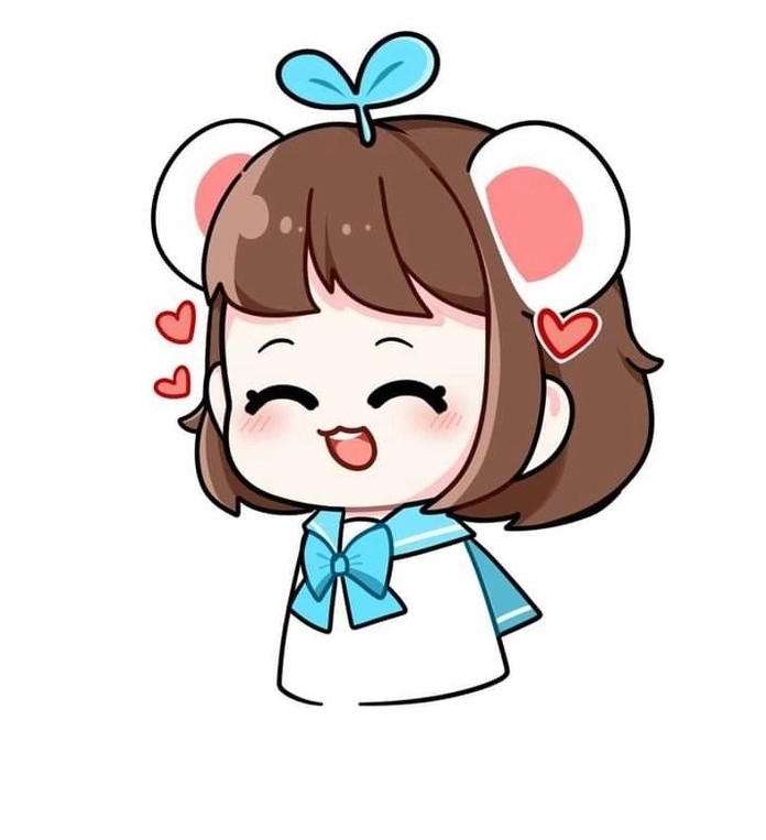 Ảnh nền Simmy chibi cute với gam màu tươi sáng