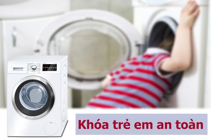 Máy giặt Electrolux bị khóa chỉ khi đang trong chế độ khóa trẻ em an toàn