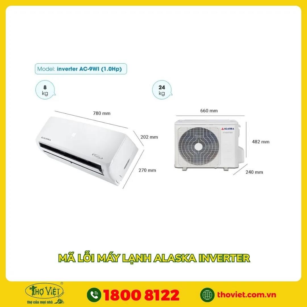 Mã lỗi máy lạnh Alaska Inverter